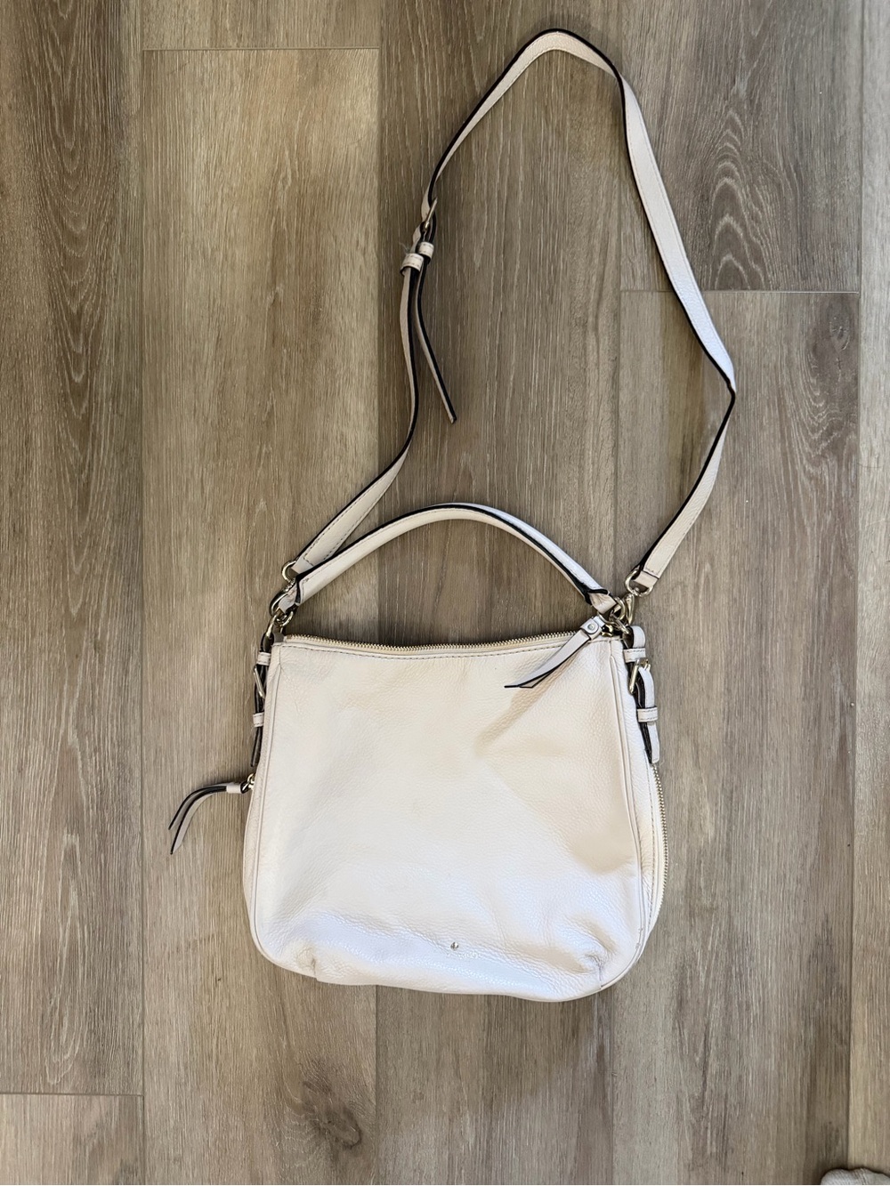 kate spade cream Pebbled Leather Shoulder & Crossbody Bag